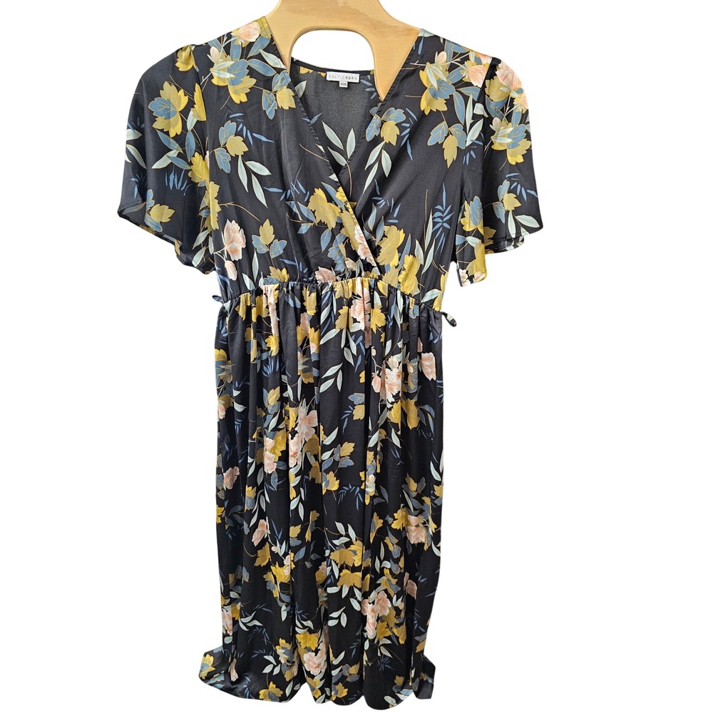 Baltic Born Kia Kimono Midnight Floral Maxi Dress XXXL Wedding Guest Formal